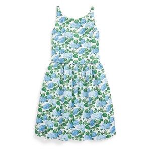 Girls Polo by Ralph Lauren Floral Stretch Dobby Fit & Flare Dress